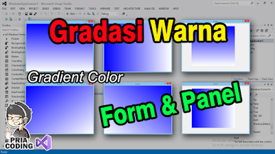 Cara Membuat Gradasi Warna di VB.Net