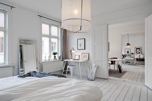 beautiful room - traditional style white master bedroom