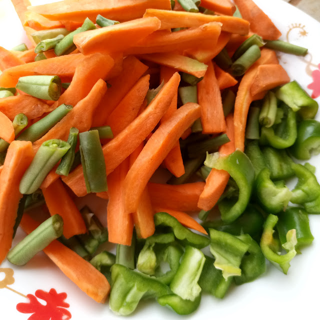 carrot and green beans