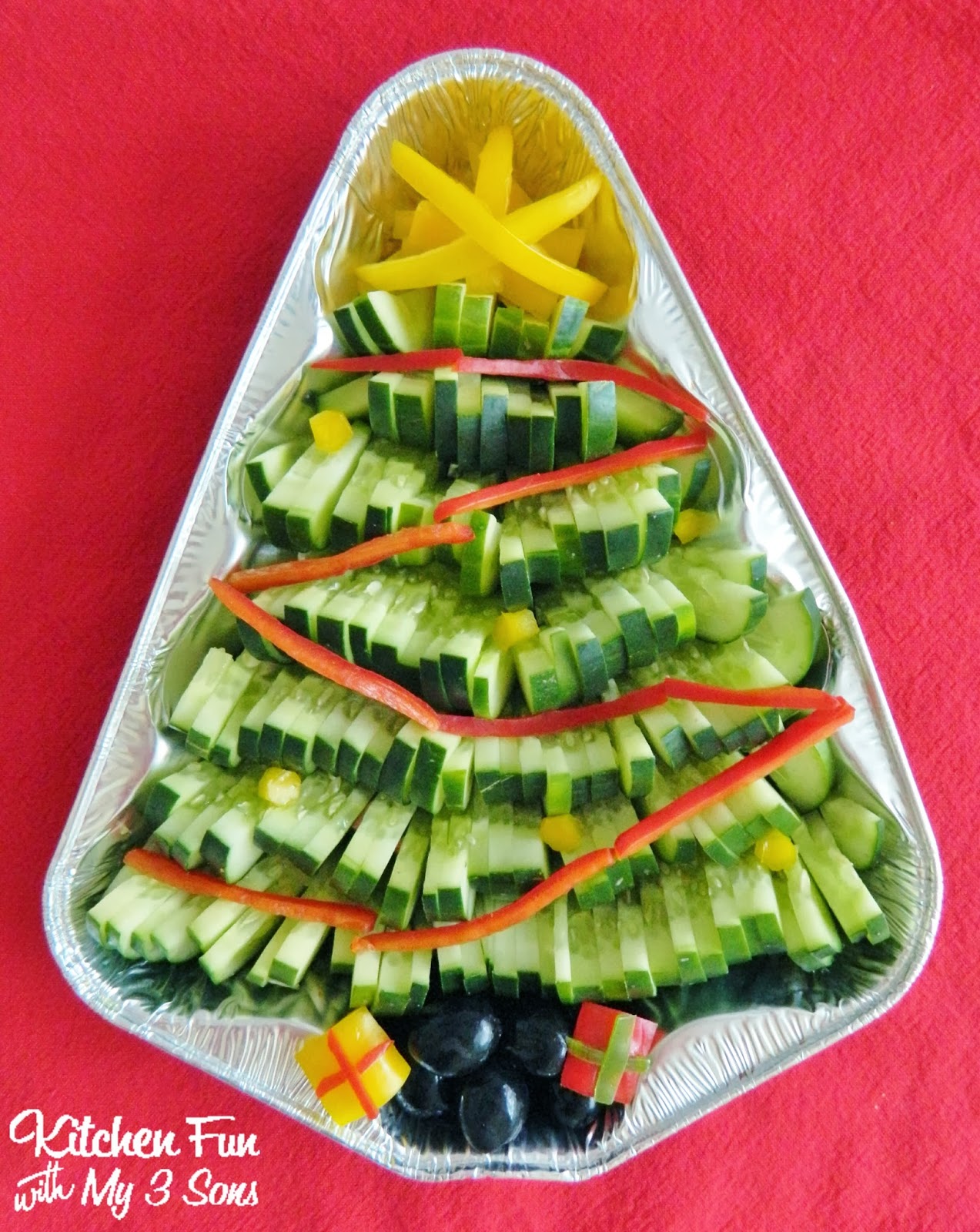 Veggie Christmas Tree - Kitchen Fun With My 3 Sons