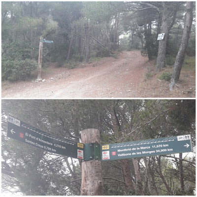 GR-175 Ruta del Cister, Santes Creus a Rocafort de Queralt, camí a la zona de les Terres Cavades al terme municipal de Cabra del Camp, comarca de l'Alt Camp