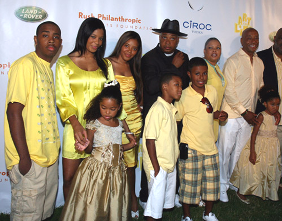 russell simmons family. Russell Simmons with their
