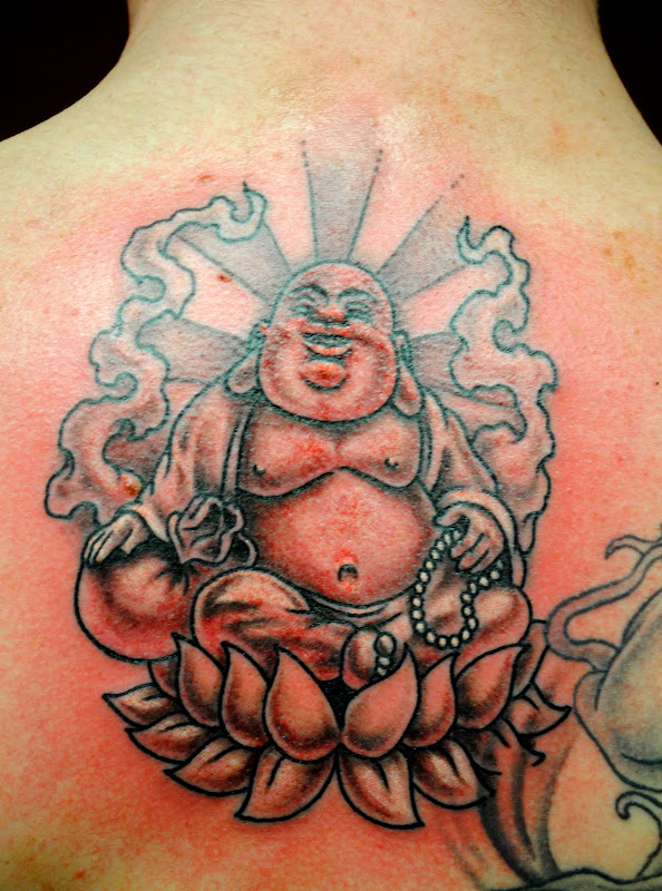 This lil lucky Buddah went on the back of this kid's neck. I enjoyed  title=