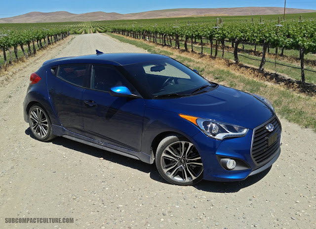 2016 Hyundai Veloster Turbo R Spec in a vineyard