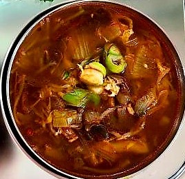 Spicy beef soup