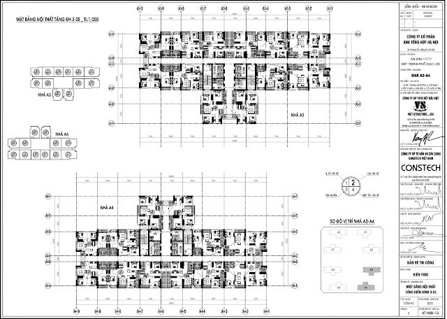 Mặt bằng tòa A3 A4 - An Bình City