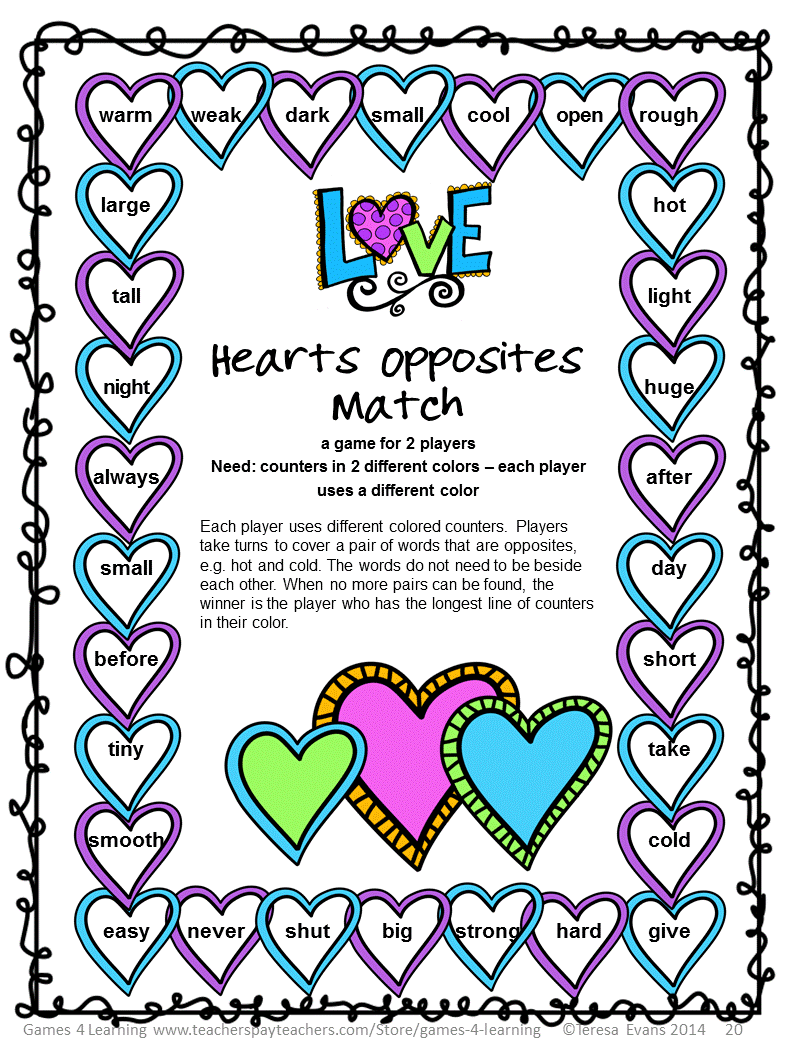 http://www.teacherspayteachers.com/Product/Valentines-Day-Literacy-Puzzles-and-Games-1092235