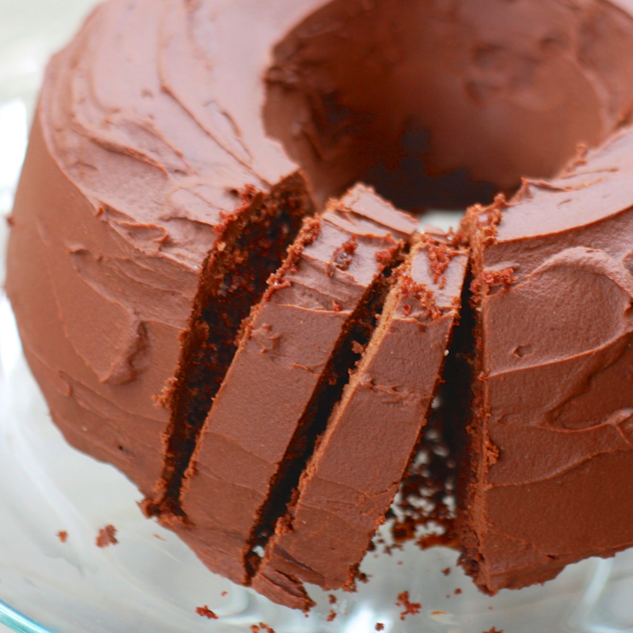 chocolate bundt cake with chocolate ganache