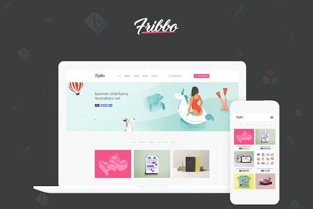 Freebies Blog & Freemium Magazine WordPress Theme Fribbo