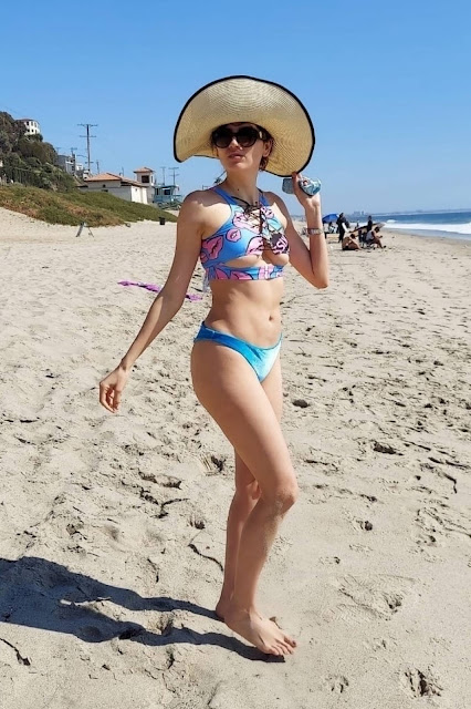 Blanca Blanco – On the beach today in Malibu