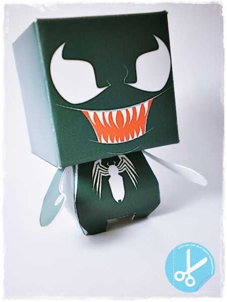 Venom Paper Toy