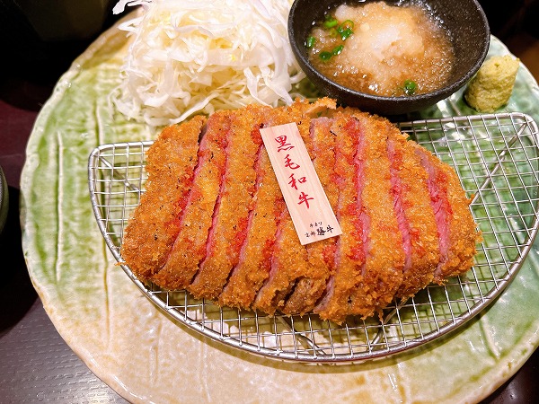 牛カツ京都勝牛 梅田店の黒毛和牛カツ京玉膳