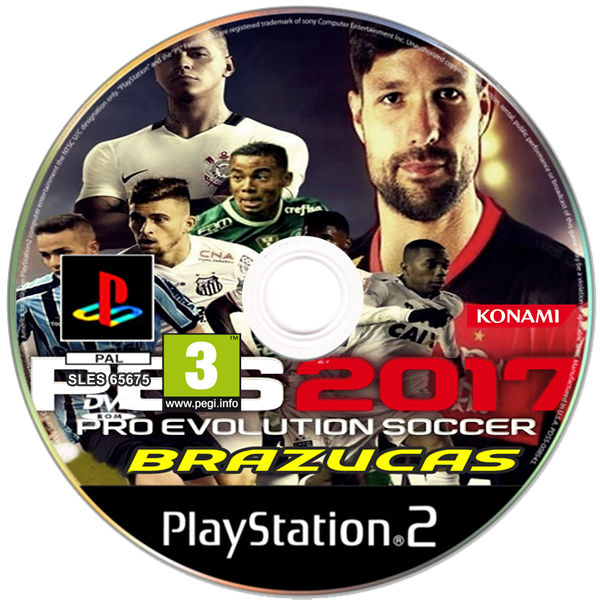 Pro Evolution Soccer 2017 (PES 2017 by PESCrack PS2 VERSÃO FINAL) no Playstation  2 