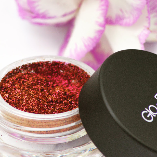 Glo & Ray Space New Product Review - Gold Fever La Amo Lipstick and Space Pigment Glitter Eyeshadows