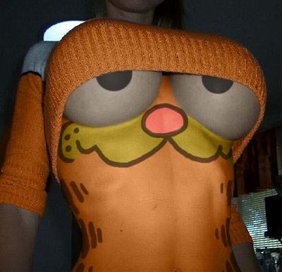 NSFWish Garfield costume Via BuzzFeed Posted by Bones at 437 AM