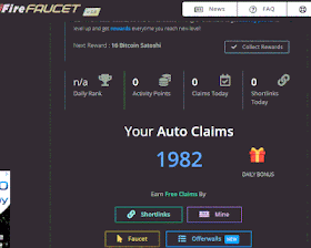 FireFaucet.win review, Is it Scam or Legit?, step by step working with payment proofs (Auto Faucet)