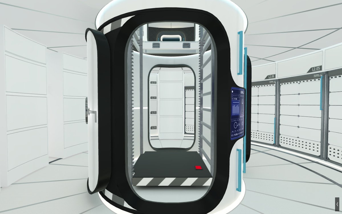 SpaceX Starship interior concept by Paul King - Level 2 (science & storage)