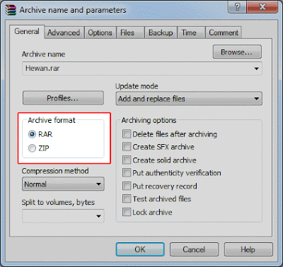 Archive Format | Menambahkan Password pada Arsip RAR/ZIP