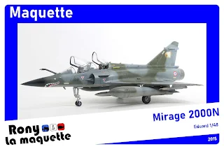 Maquette du Mirage 2000 N d’Eduard au 1/48.