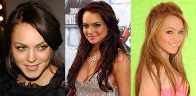 lindsay lohan hair color