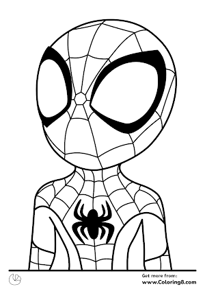Spidey coloring page