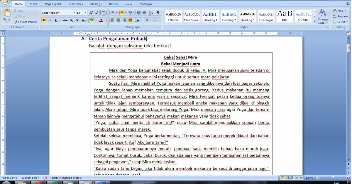 Belajar Pagemaker: Ngeprint dari Ms Word ukuran font 