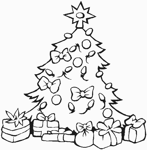 Christmas Tree Coloring Pages  Free Printable Pictures 