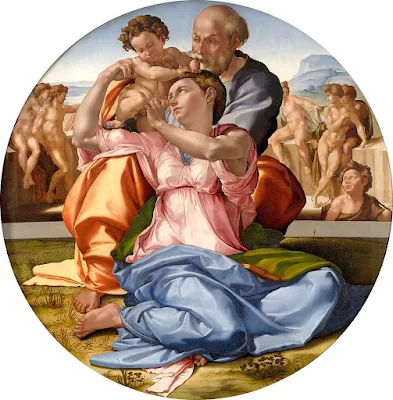 The Doni Tondo (1504–1506) painting Michelangelo