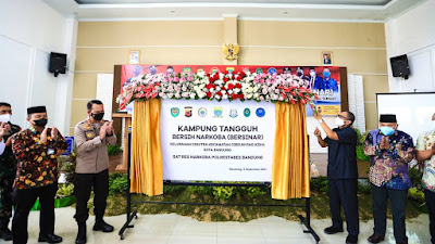 Sedang Fokus Tangani Pandemi Covid-19, Pemkot Bandung Hadirkan Kampung Tangguh Bersih Narkoba 