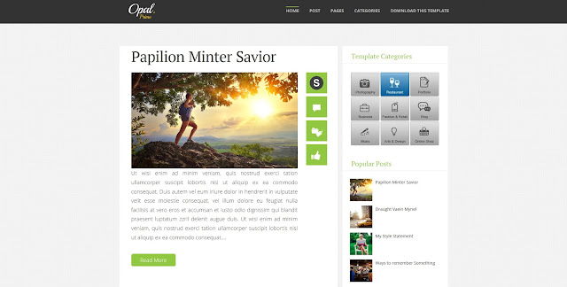 opal blogger template