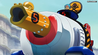 ワンピースアニメ 魚人島編 556話 ブラキオタンク5号 | ONE PIECE Episode 556