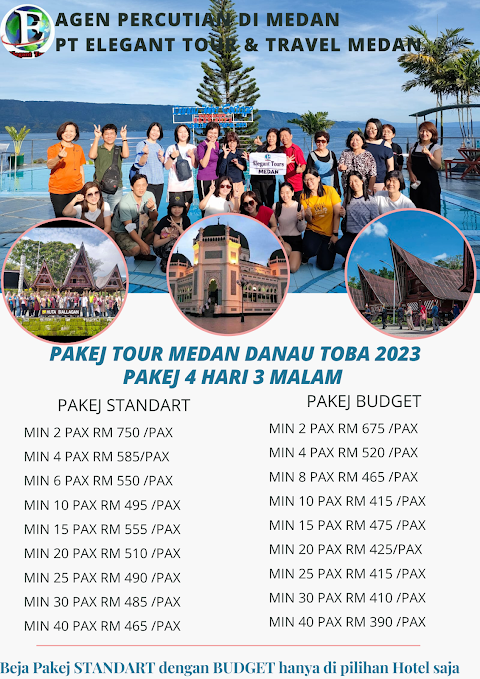 Pakej Tour Medan, Pakej BUDGET Medan-Berastagi-Danau Toba 4H3M 2023