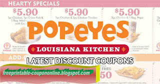 Free Printable Popeyes Chicken Coupons