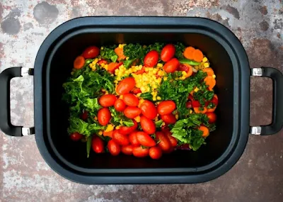 Slow Cooker Extra Vegetable Pasta - Step 8 - Tomatoes