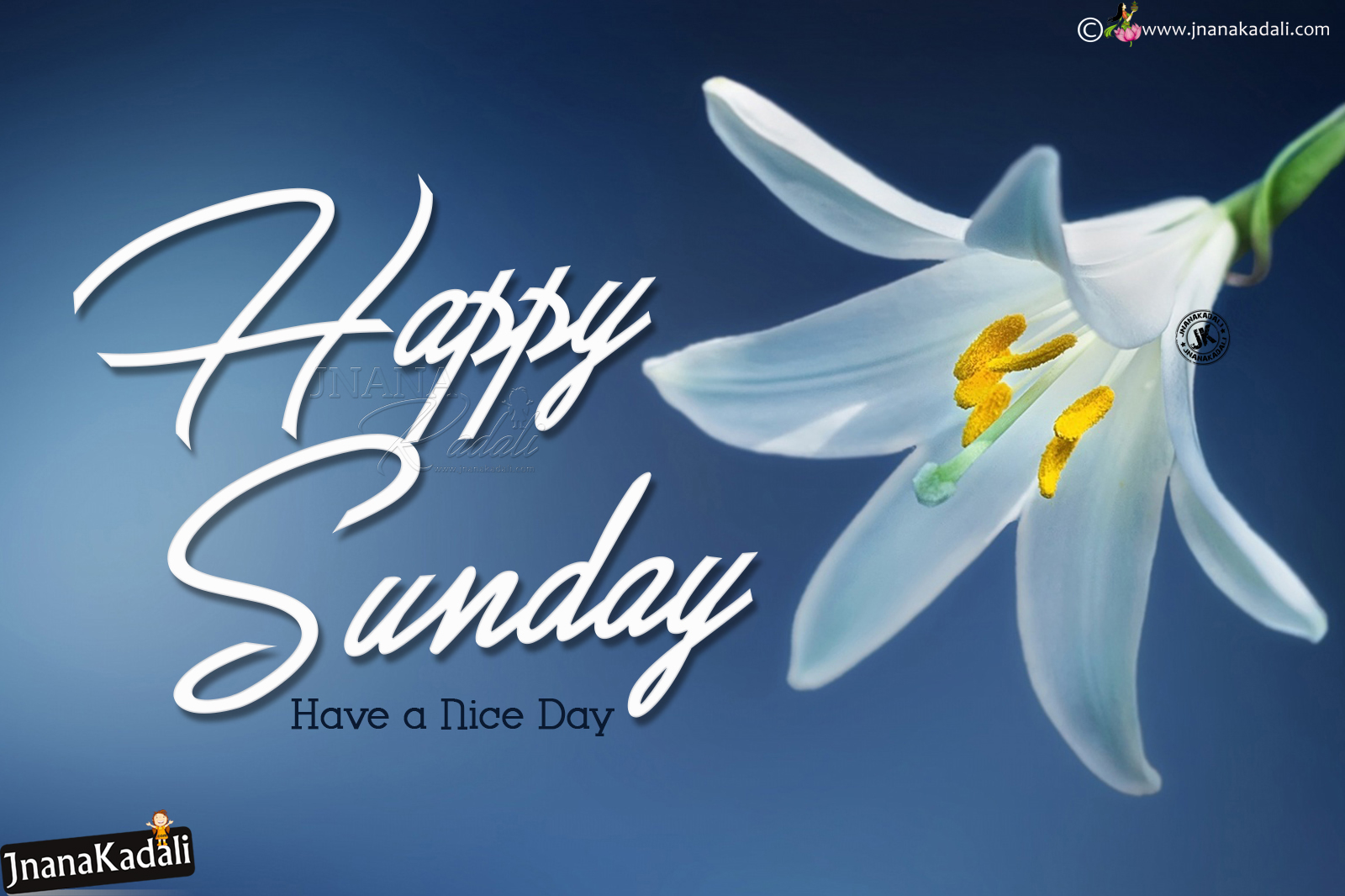 Happy Sunday Greetings with hd Wallpapers in English-English Happy