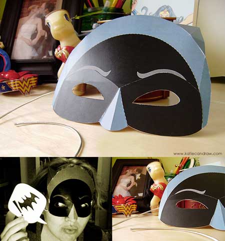 Adam West Batman Papercraft Mask
