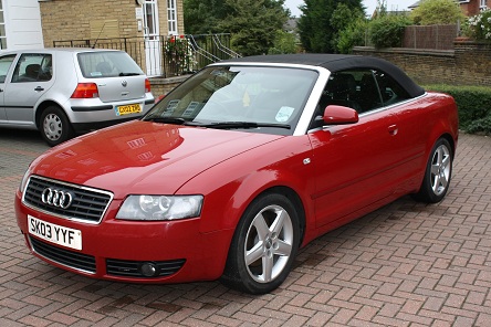 download manual book Audi A4 Cabriolet Audi S4 Cabriolet Quick reference guide manual