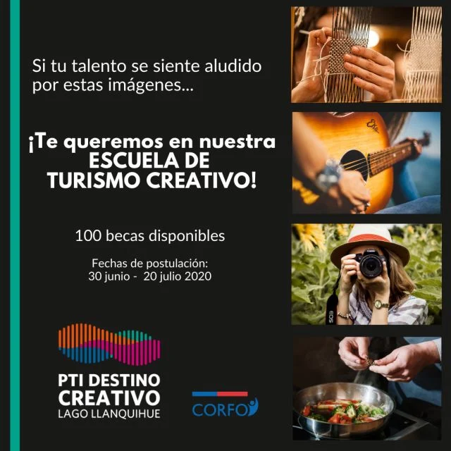 100 becas para Escuela de Turismo Creativo en la Cuenca del Lago Llanquihue