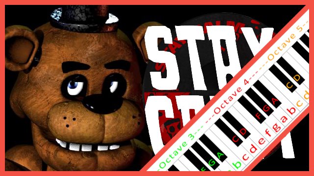 Stay Calm by Griffinilla (FNAF) Piano / Keyboard Easy Letter Notes for Beginners