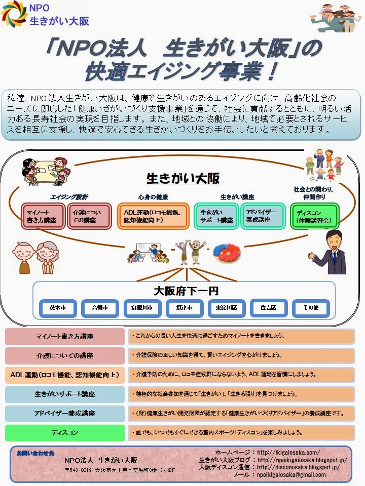 NPO生きがい大阪ﾁﾗｼ