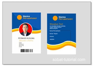 Desain ID Card Part 2 Bagian Belakang