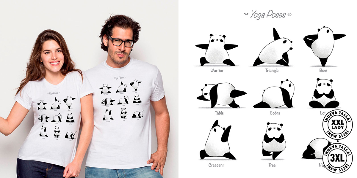 Camisetas de yoga, Diseños únicos