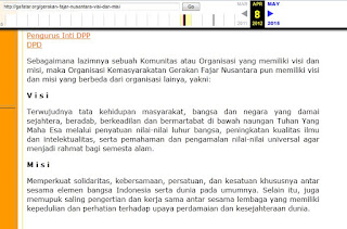 visi misi kemanusiaan ormas  gafatar gerakan fajar nusantara