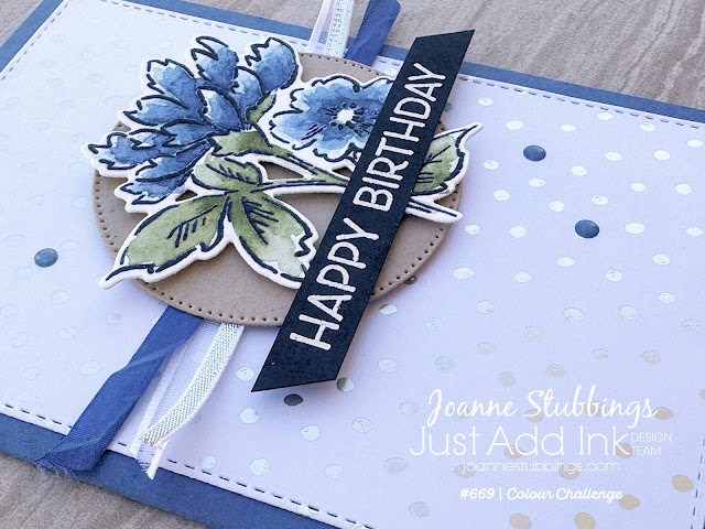 Jo's stamping Spot - Just Add Ink Challenge #669 using Hand-Penned Petals bundle by Stampin' Up!