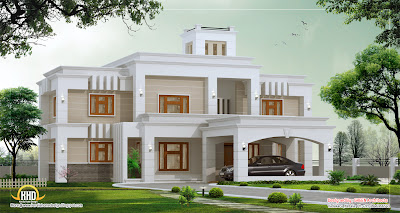 Unique House Plans on Modern Unique House Architecture   3112 Sq  Ft    Kerala Home Design