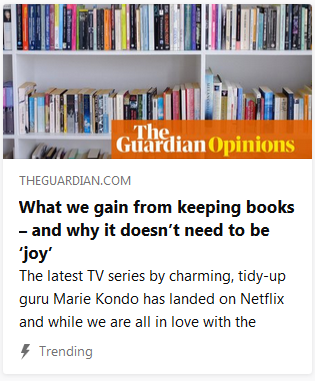https://www.theguardian.com/books/2019/jan/07/what-we-gain-from-keeping-books-and-why-it-doesnt-need-to-be-joy-marie-kondo