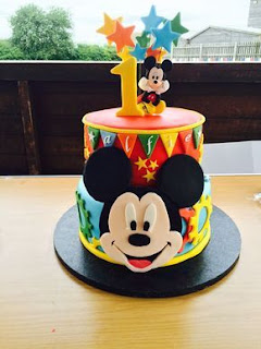 ideas de tartas o pasteles para fiesta cumpleaños Mickey Mouse 11