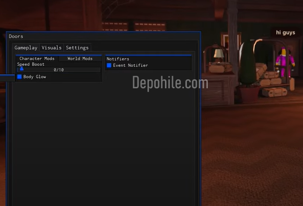 Roblox Doors Oyunu Wallhack, Hız Script Hilesi İndir