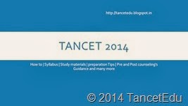 TANCET 2014 application issue