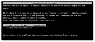 Trik Memperbaiki Windows Error Recovery pada Windows 7